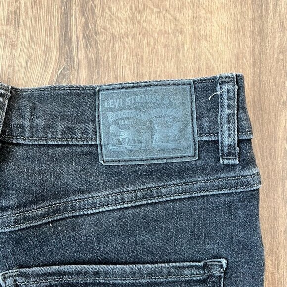 Levi's Mile High Super Skinny Black Jeans Sz 26 - Picture 10 of 11